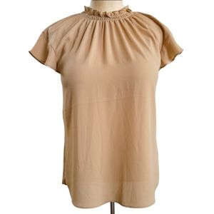 NWOT Express Ruched Collar Blouse